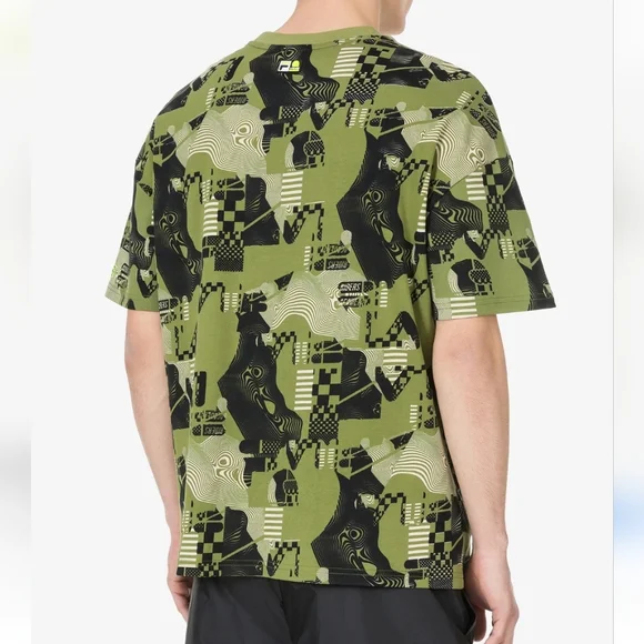 Fila VR46 Oversized Riders Academy Graphic Green T-Shirt Size XS - Picture 2 of 12